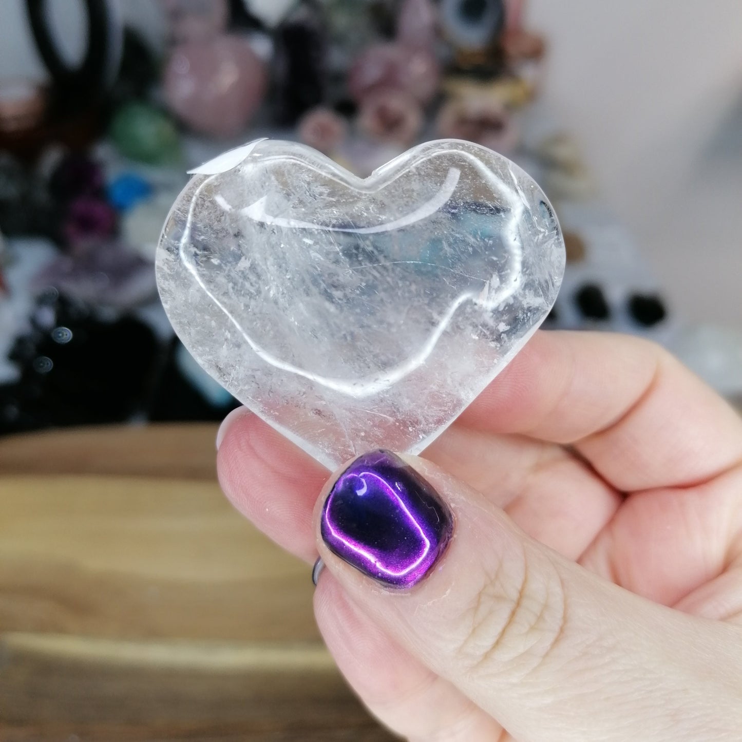 Clear Quartz Mini Heart