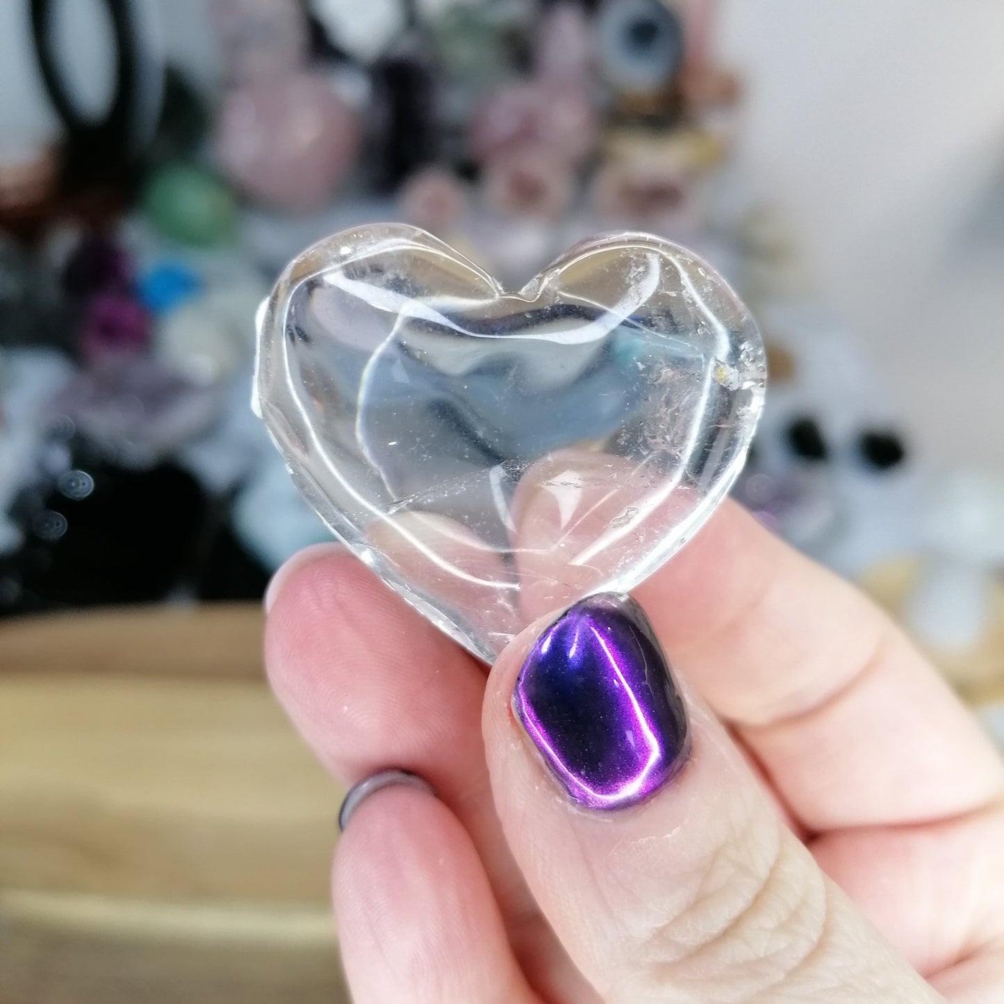 Clear Quartz Mini Crystal Heart