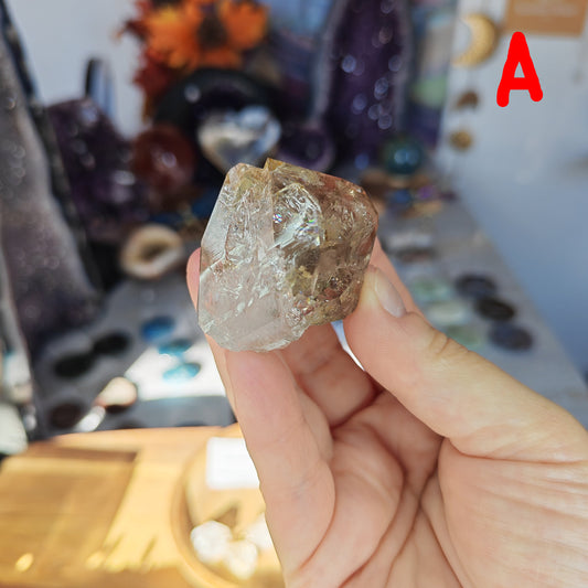 Herkimer Diamond with a clear and smokey side