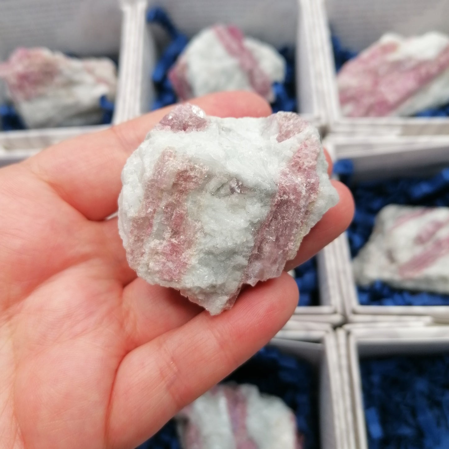 raw pink tourmaline chunk