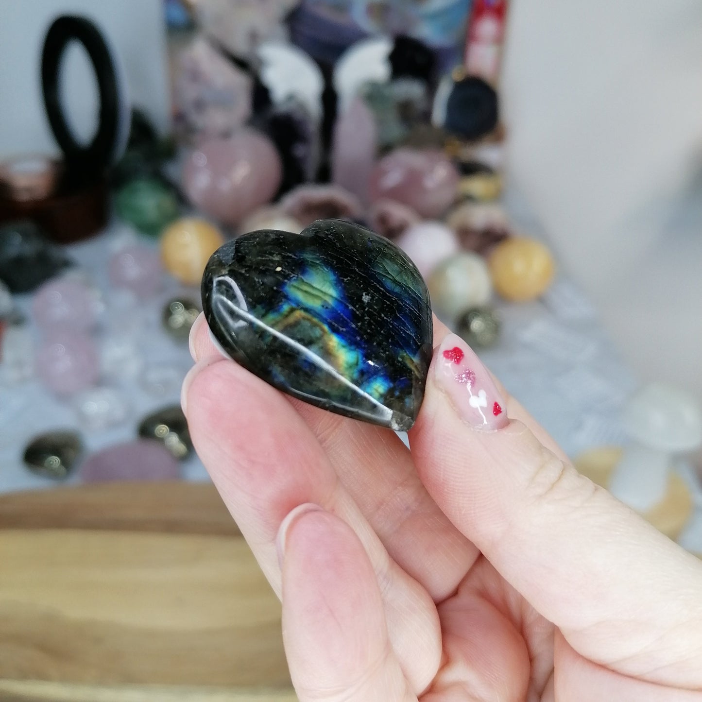 Labradorite Mini Heart Option A