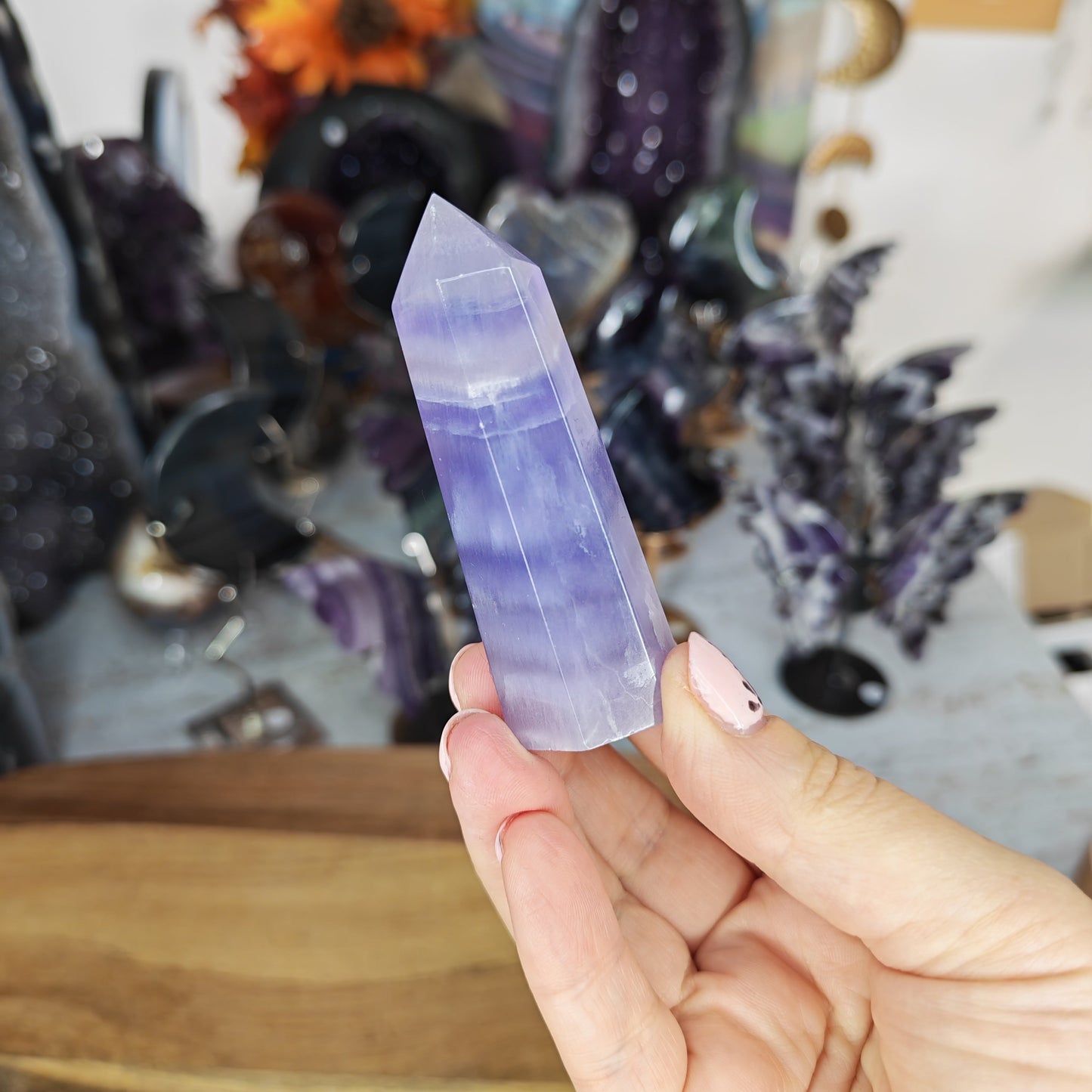 Lilac Purple Fluorite Tower