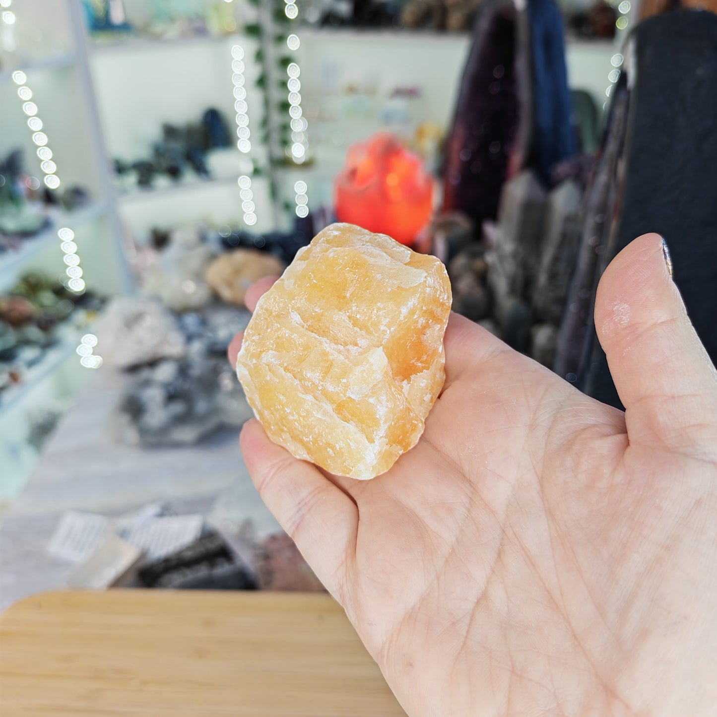 Orange Calcite Medium Raw