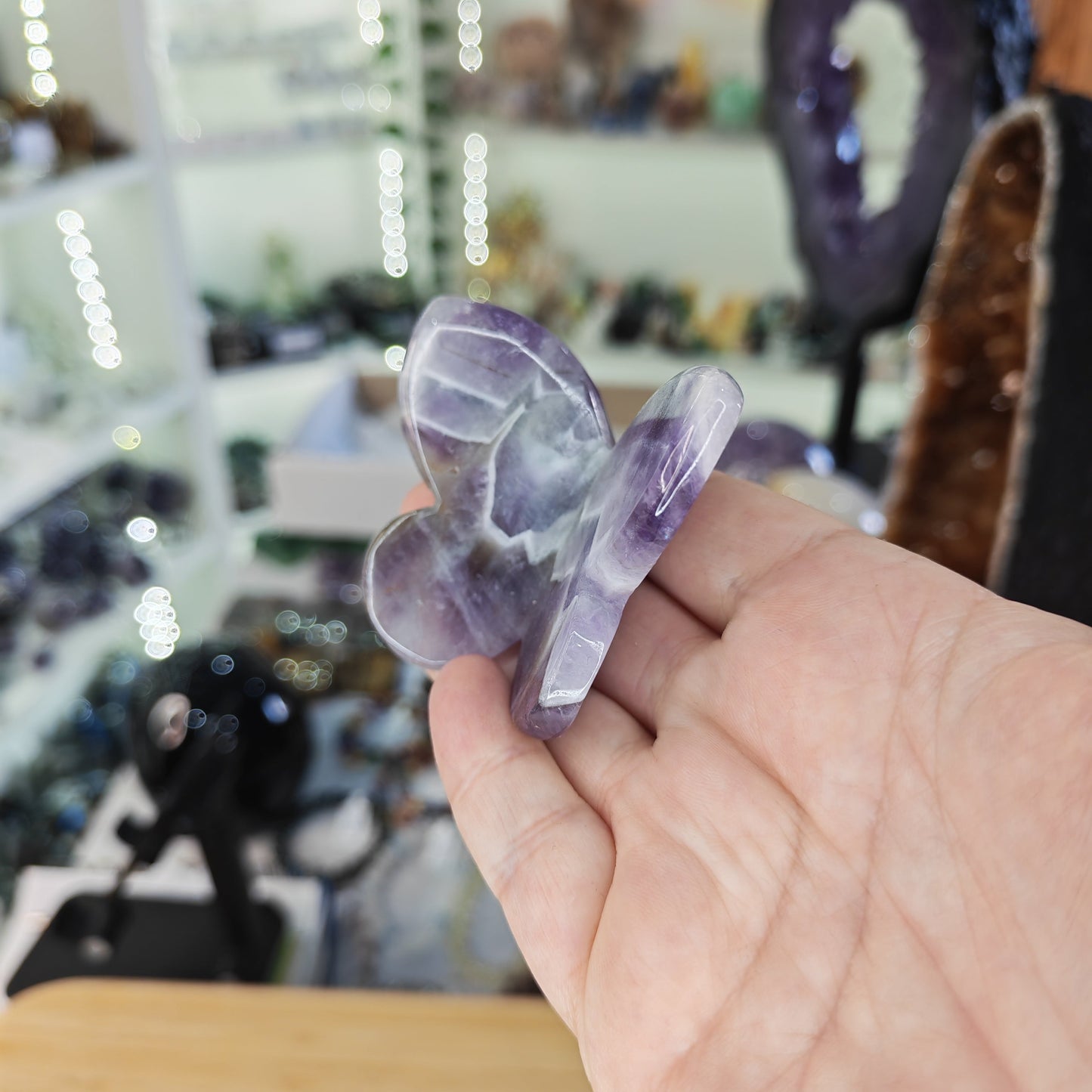 Purple Amethyst 3D Butterfly