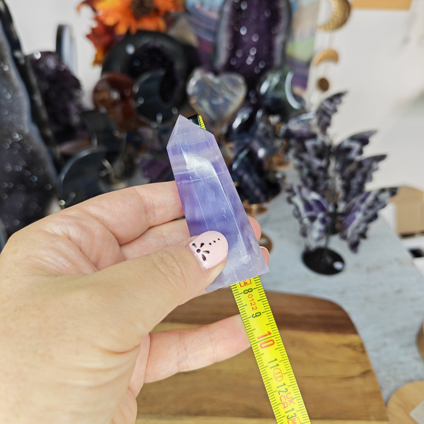 Purple Fluorite 80mm Tower