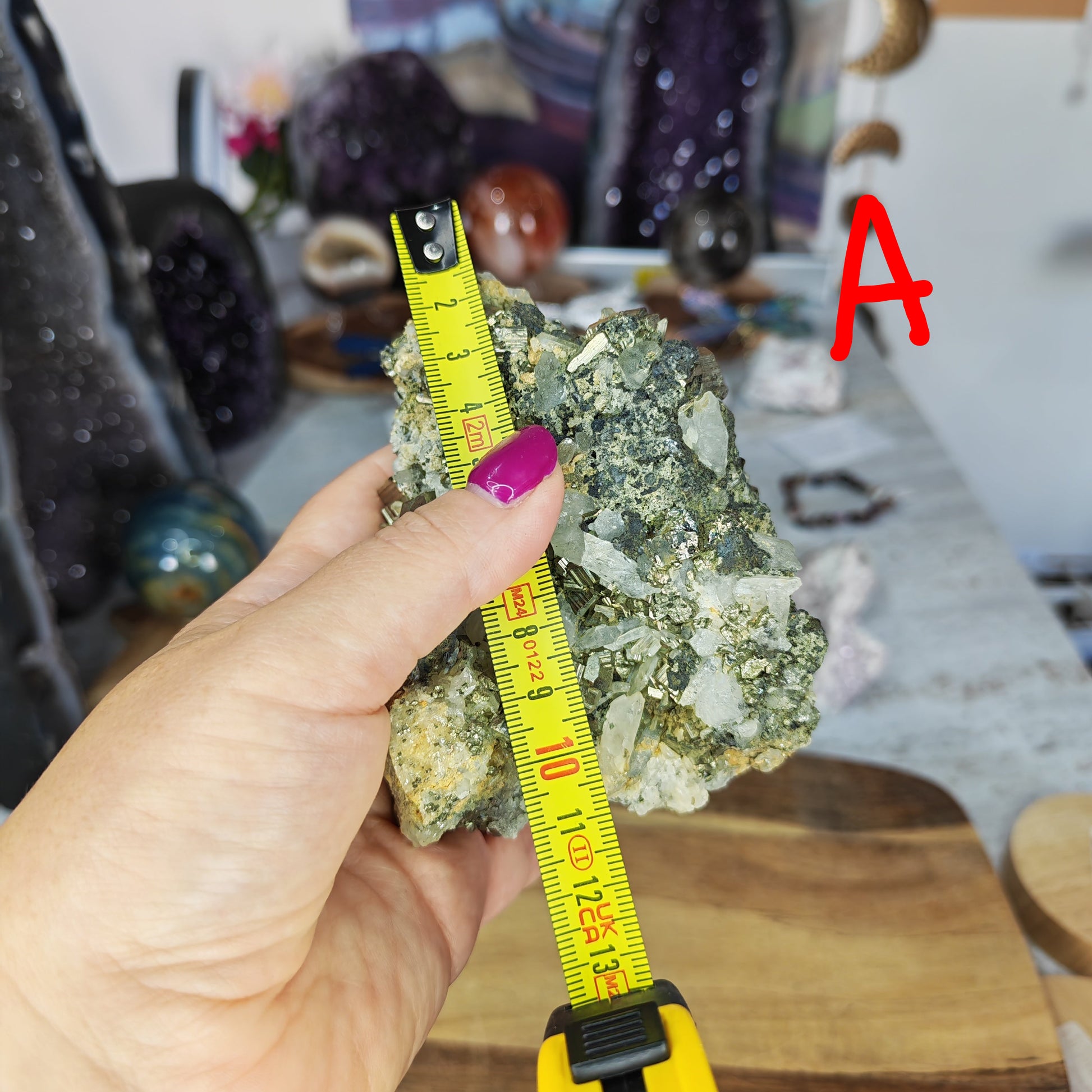 Gold Pyrite and white Quartz Specimen