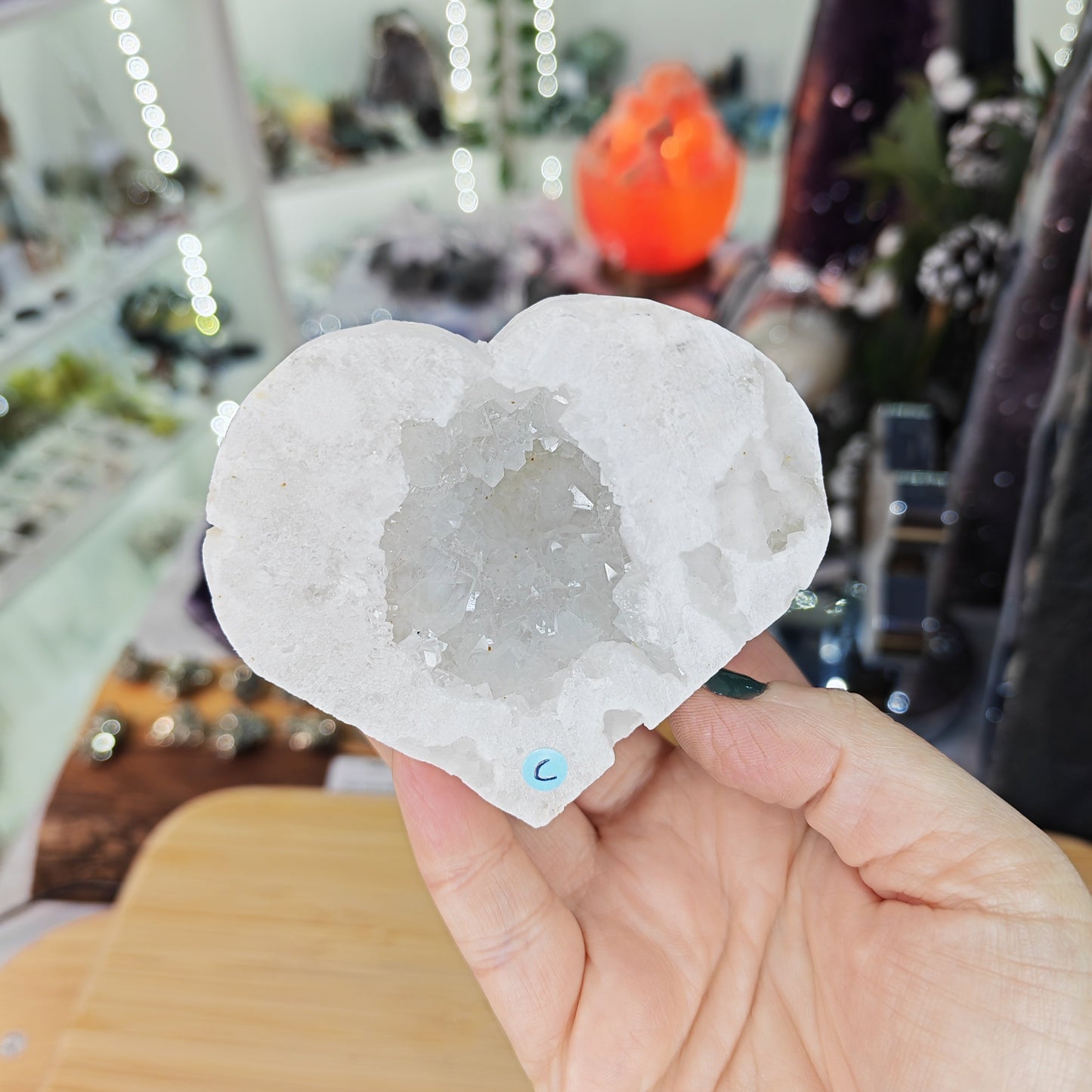 Quartz Geode Heart Option C