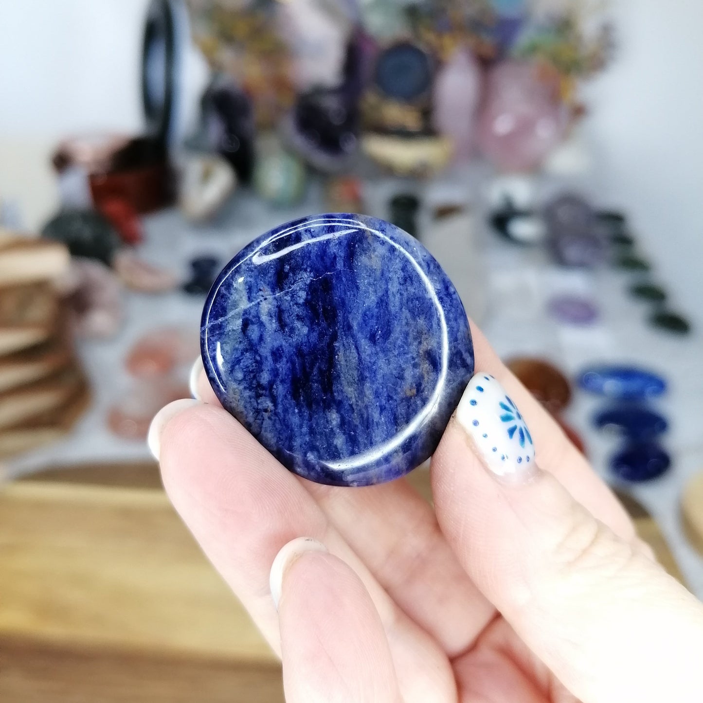 Blue Sodalite Pocket Stone