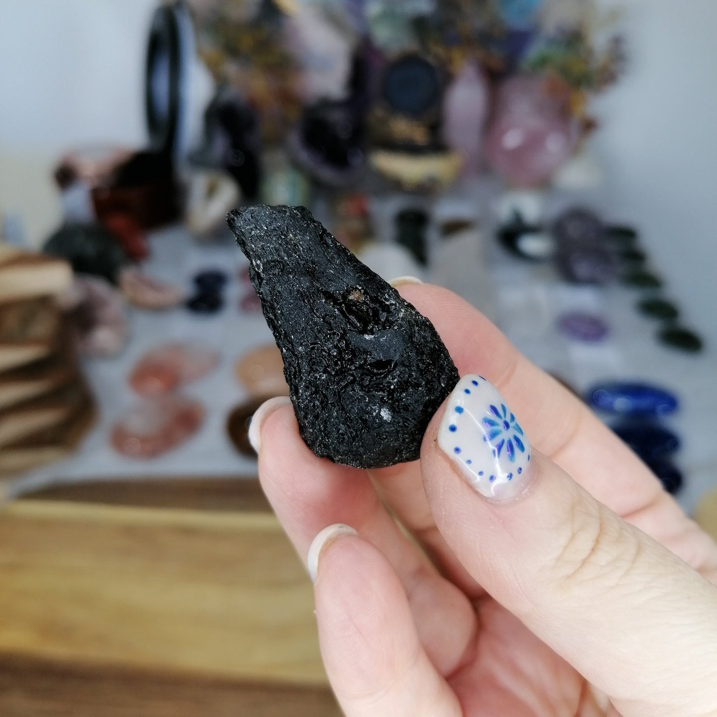 Black Teardrop Tektite