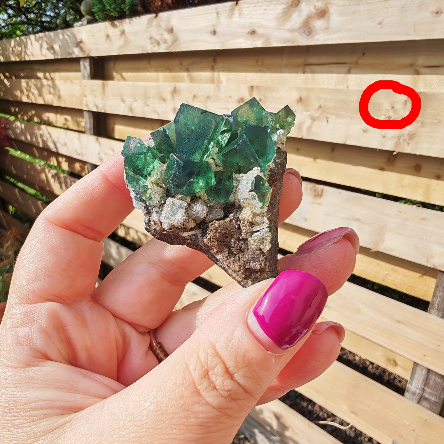 UK Fluorite Druzy Dreams Pocket with Green Fluorite and Quartz Druzy