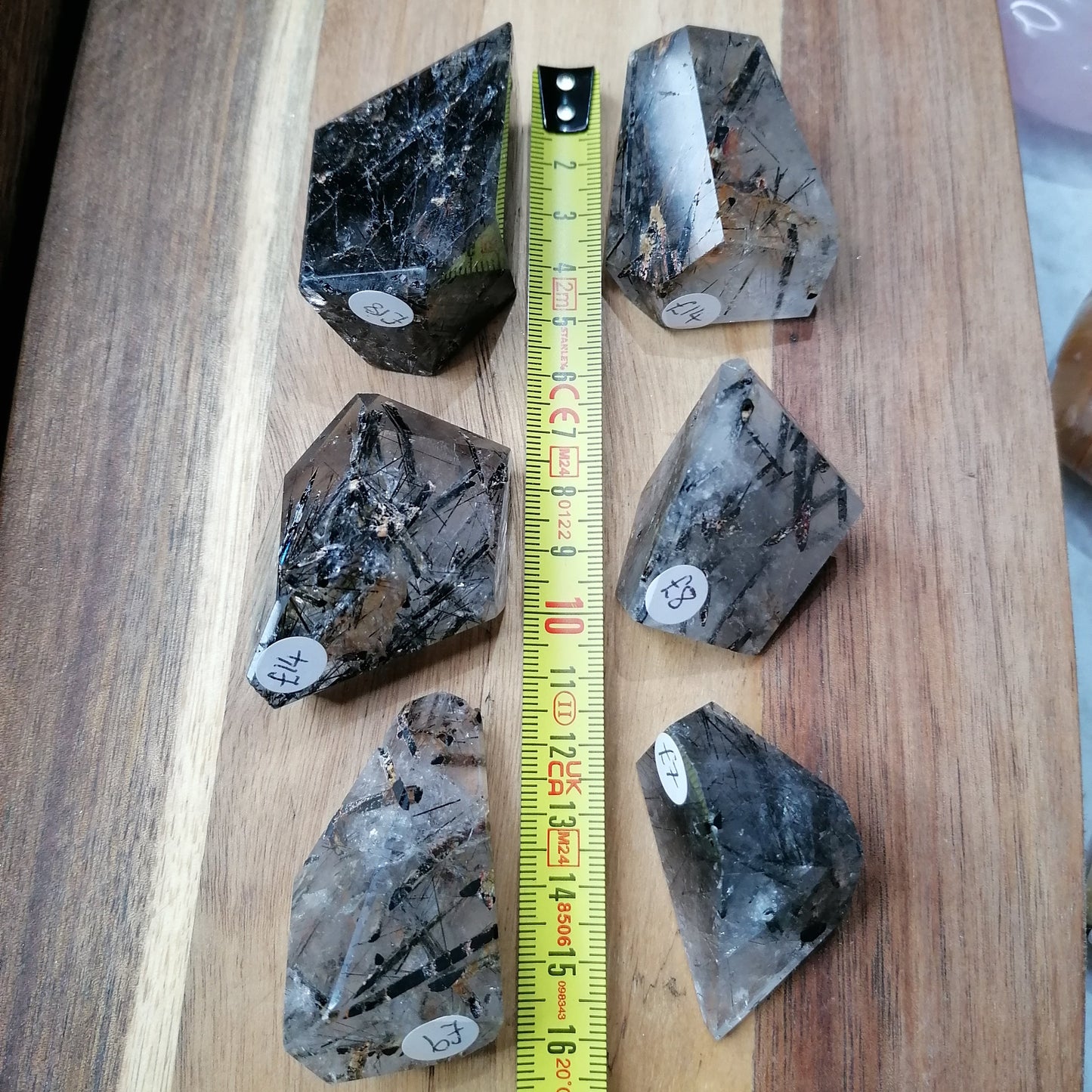 black tourmaline in Quartz Freeforms