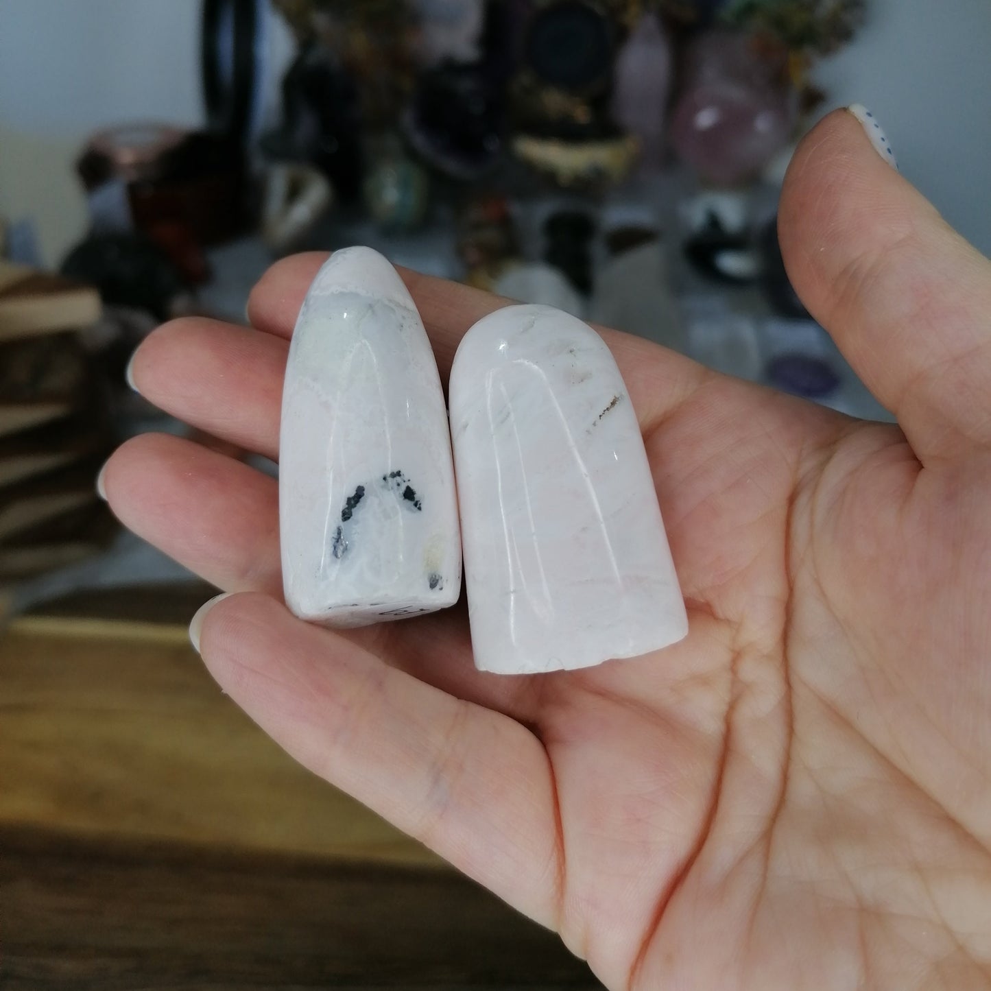 Pink Mangano Calcite Mini Freeforms
