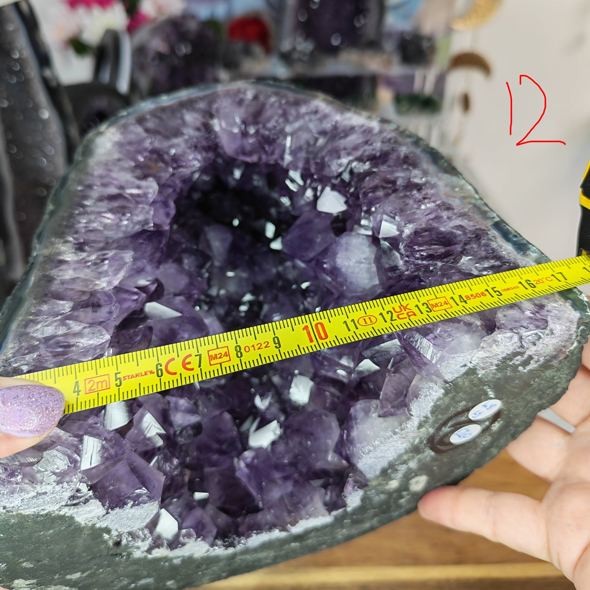 purple amethyst church width 17cm