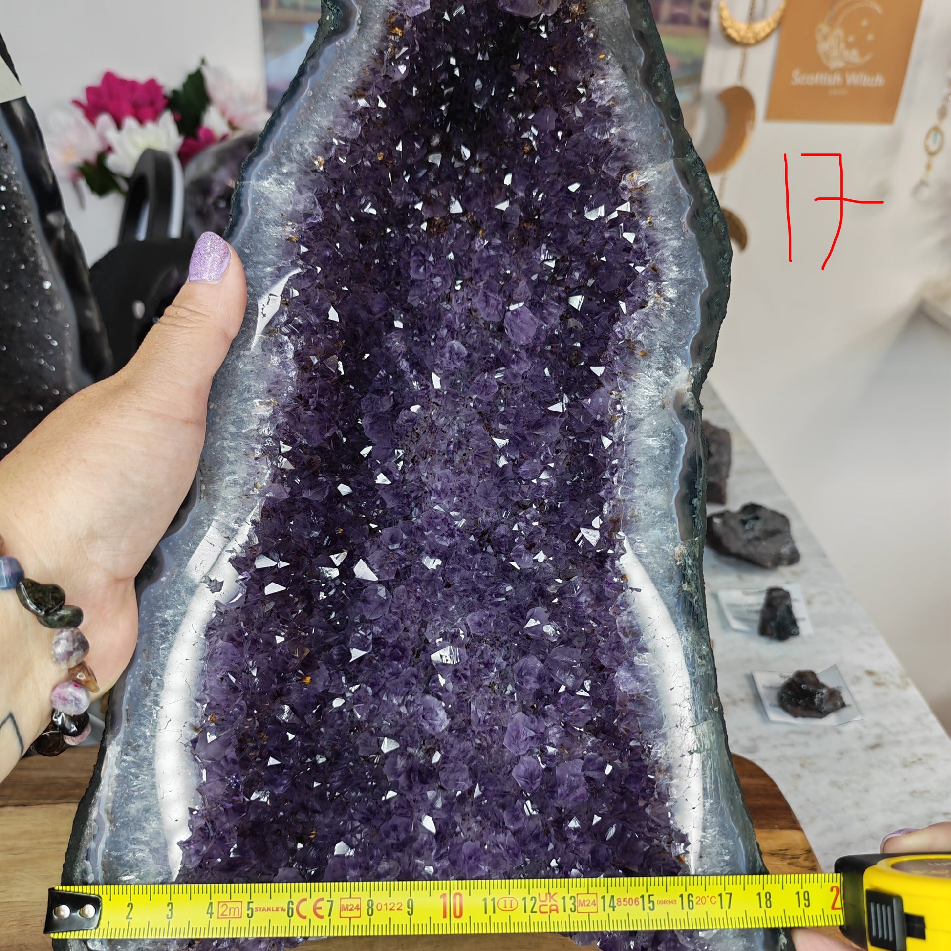 purple amethyst church width 18cm