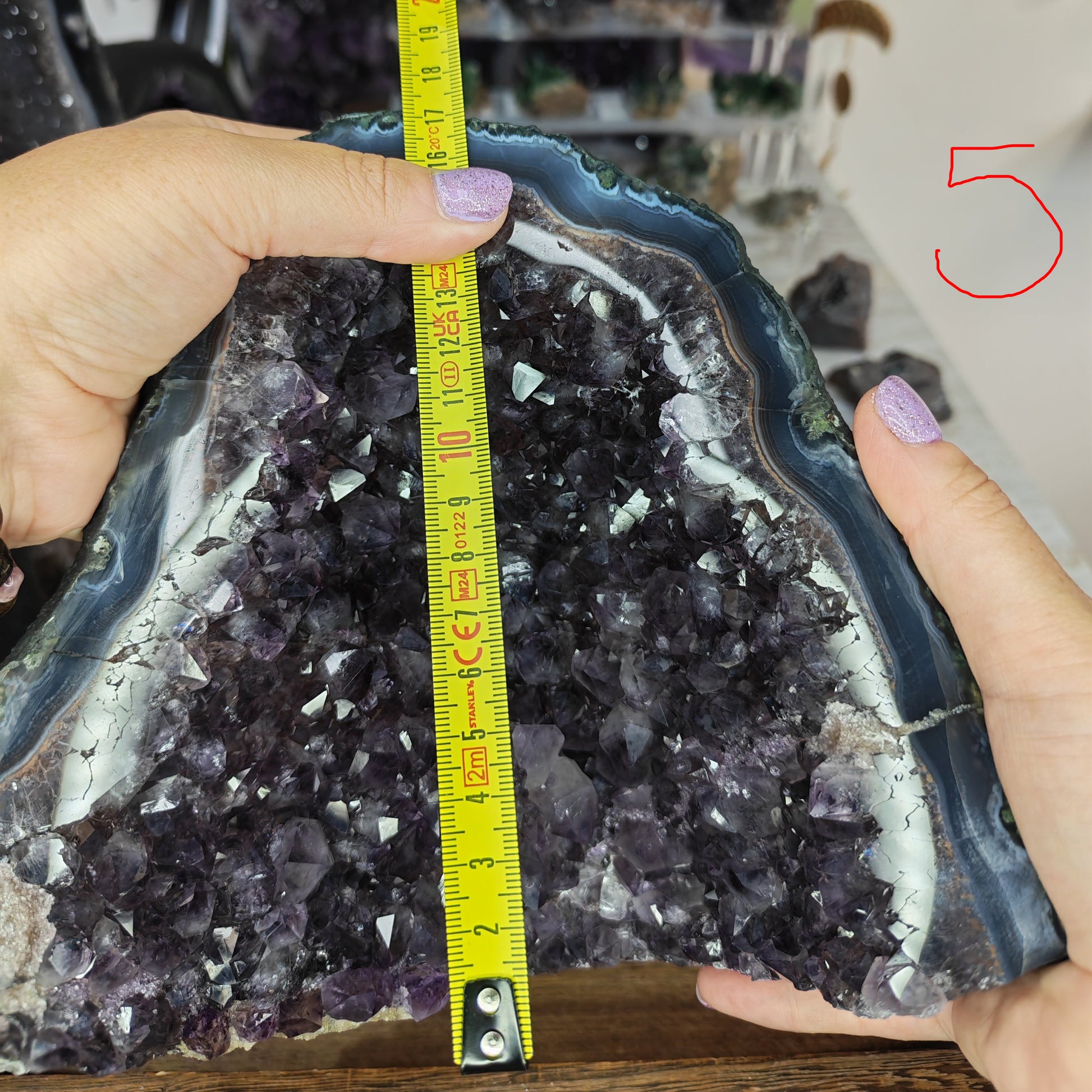 Dark Amethyst Church Height 17cm