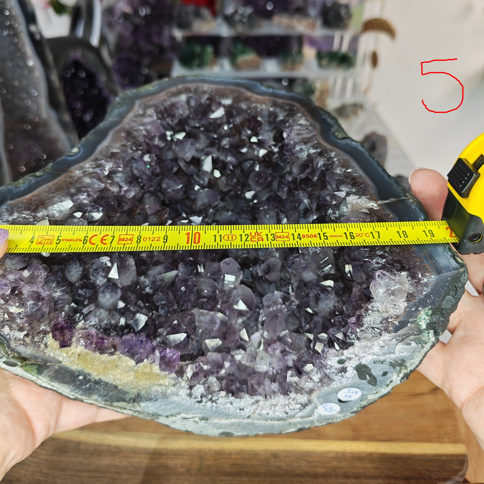 Moody Dark Amethyst Church width 19.5cm