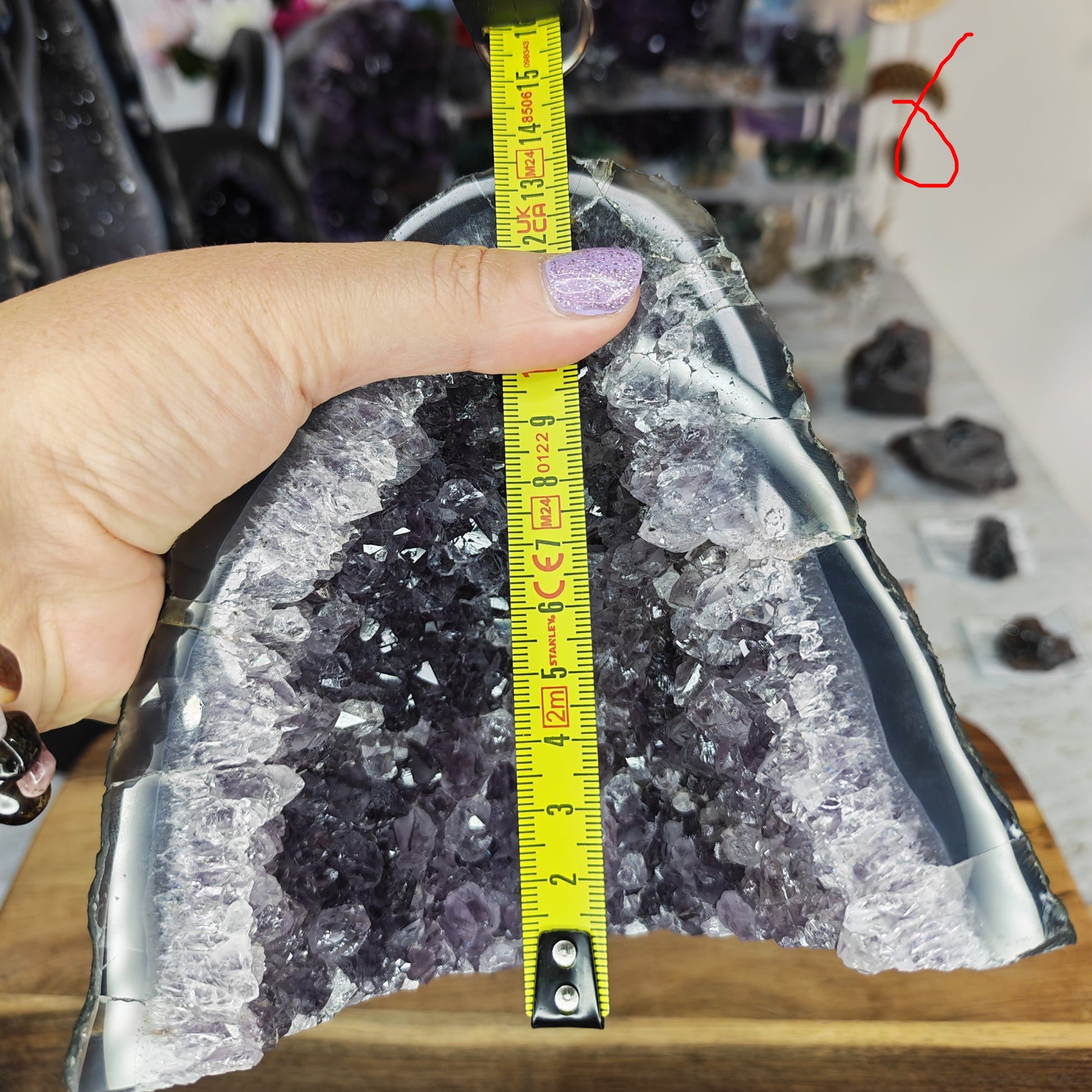dark Amethyst Church Height 13.5cm