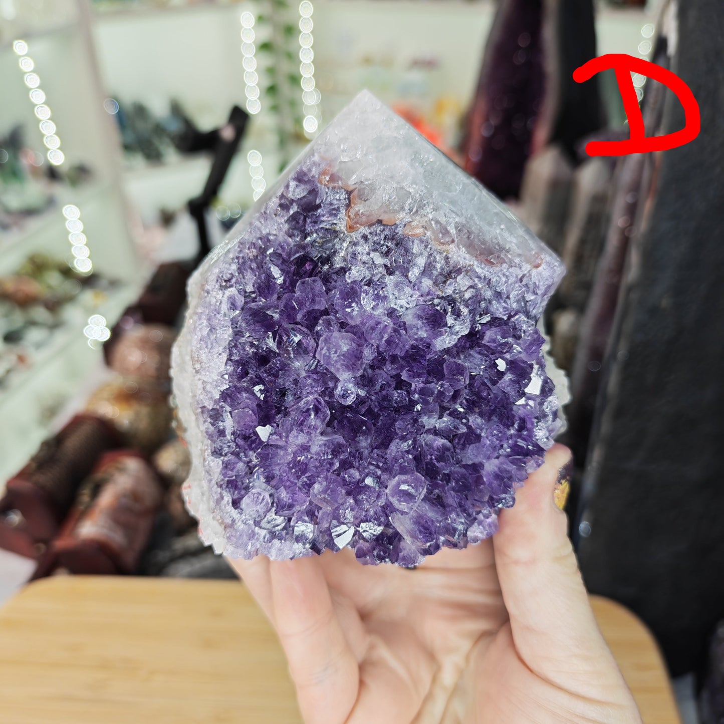 Amethyst Druzy Tower Option D