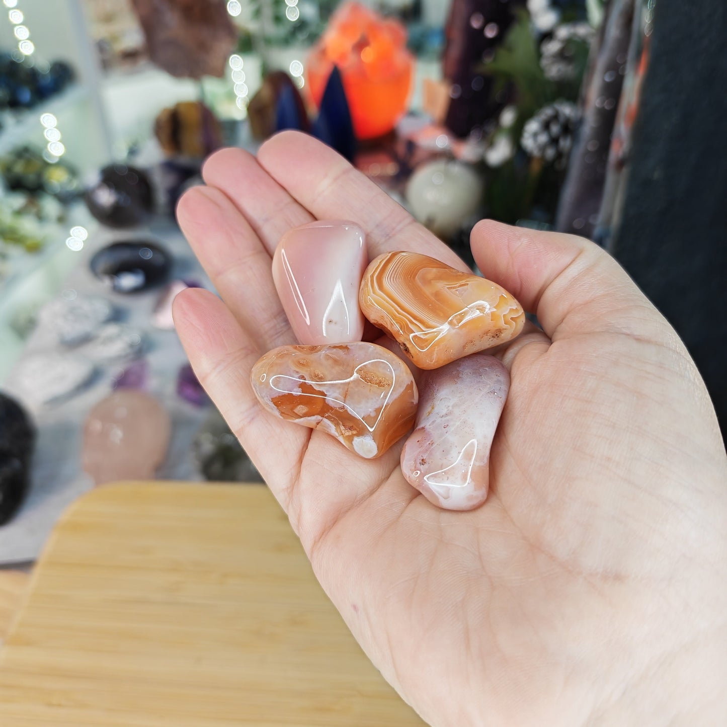 Apricot Agate Tumblestone