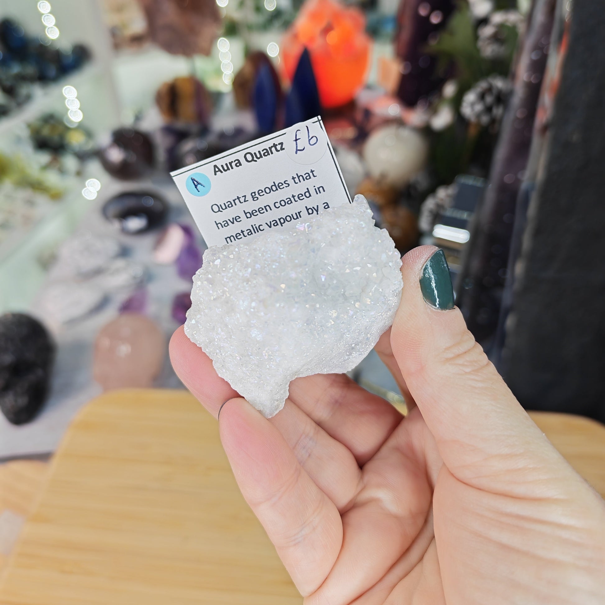 Aura Quartz Cluster Option A