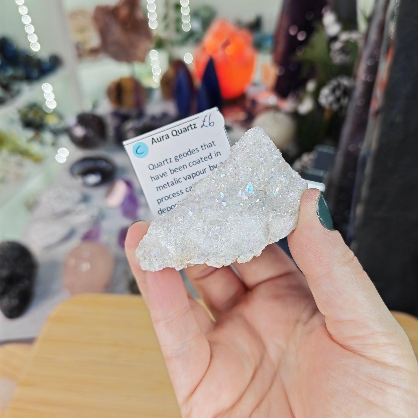 Aura Quartz Cluster Option C