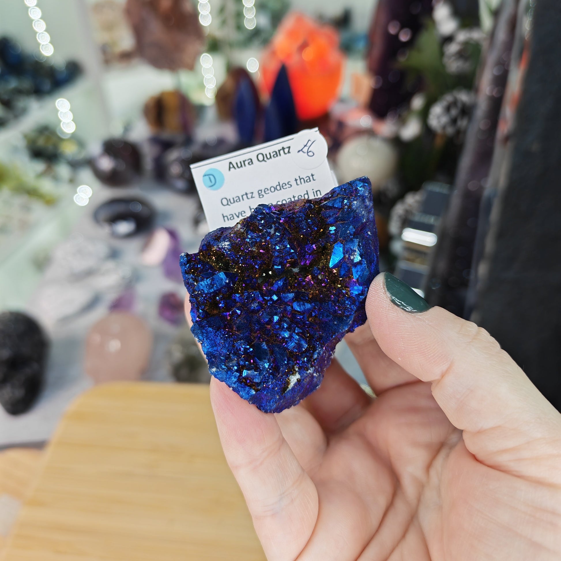 Aura Quartz Cluster Option D