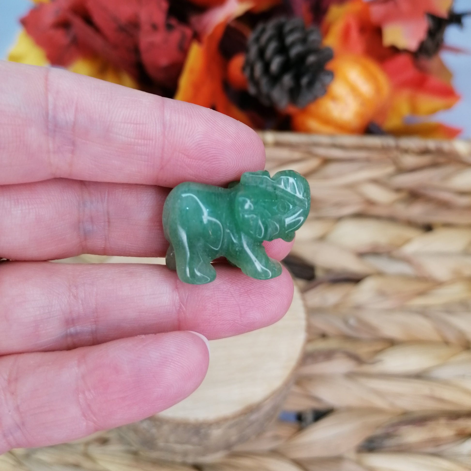 Green Aventurine Elephant Crystal Animal