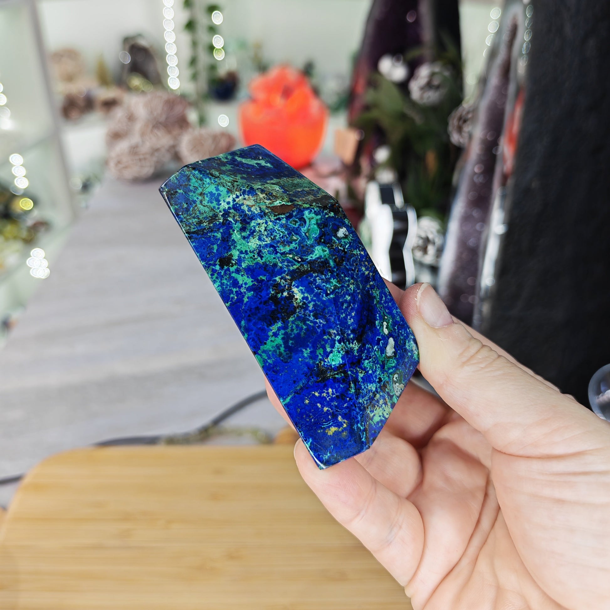 Green and Blue Azurite Malachite Freeform