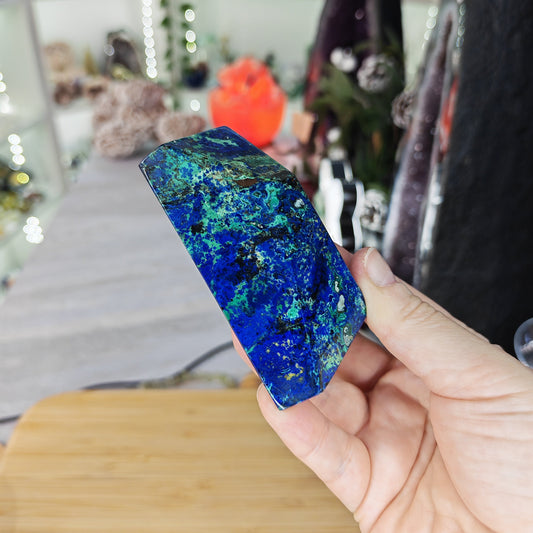 Green and Blue Azurite Malachite Freeform