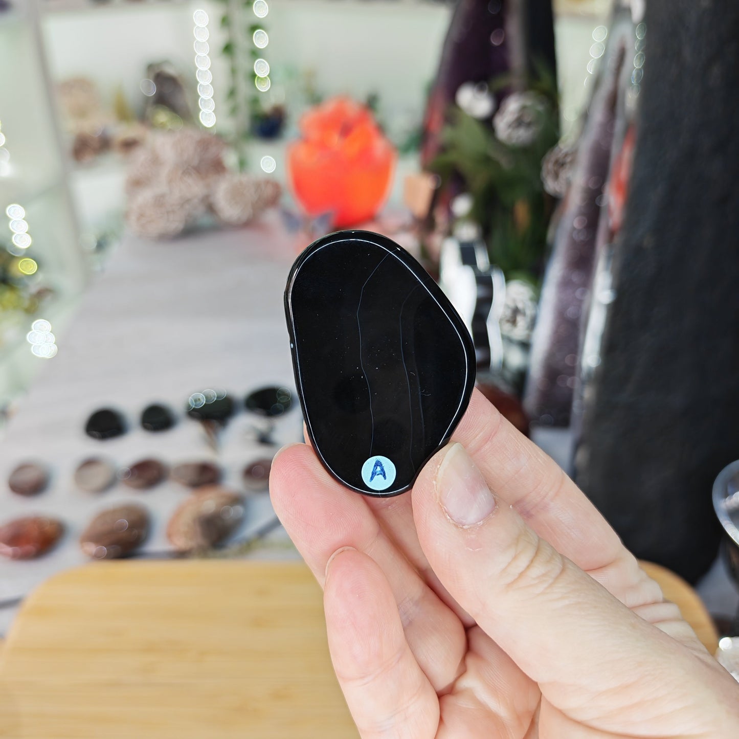 Black Onyx Flat Stone Option A