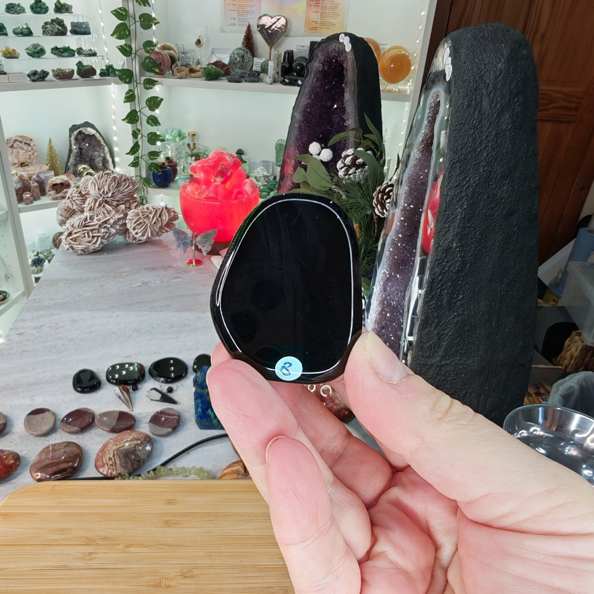 Black Onyx Flat Stone Option B