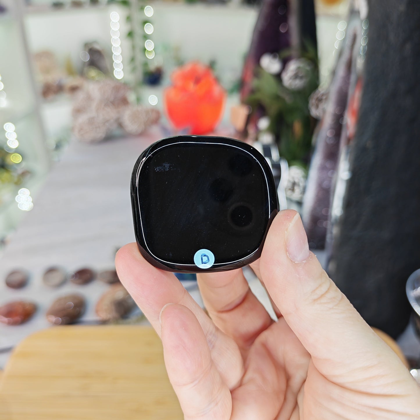 Black Onyx Flat Stone Option D