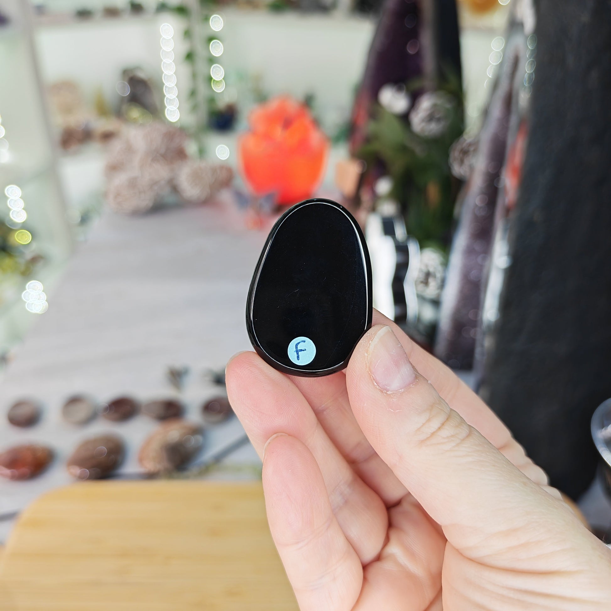 Black Onyx Flat Stone Option F