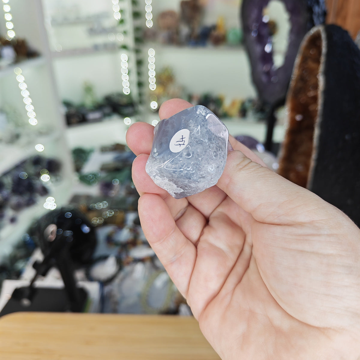 Black and White Volcano Agate Freeform Option B