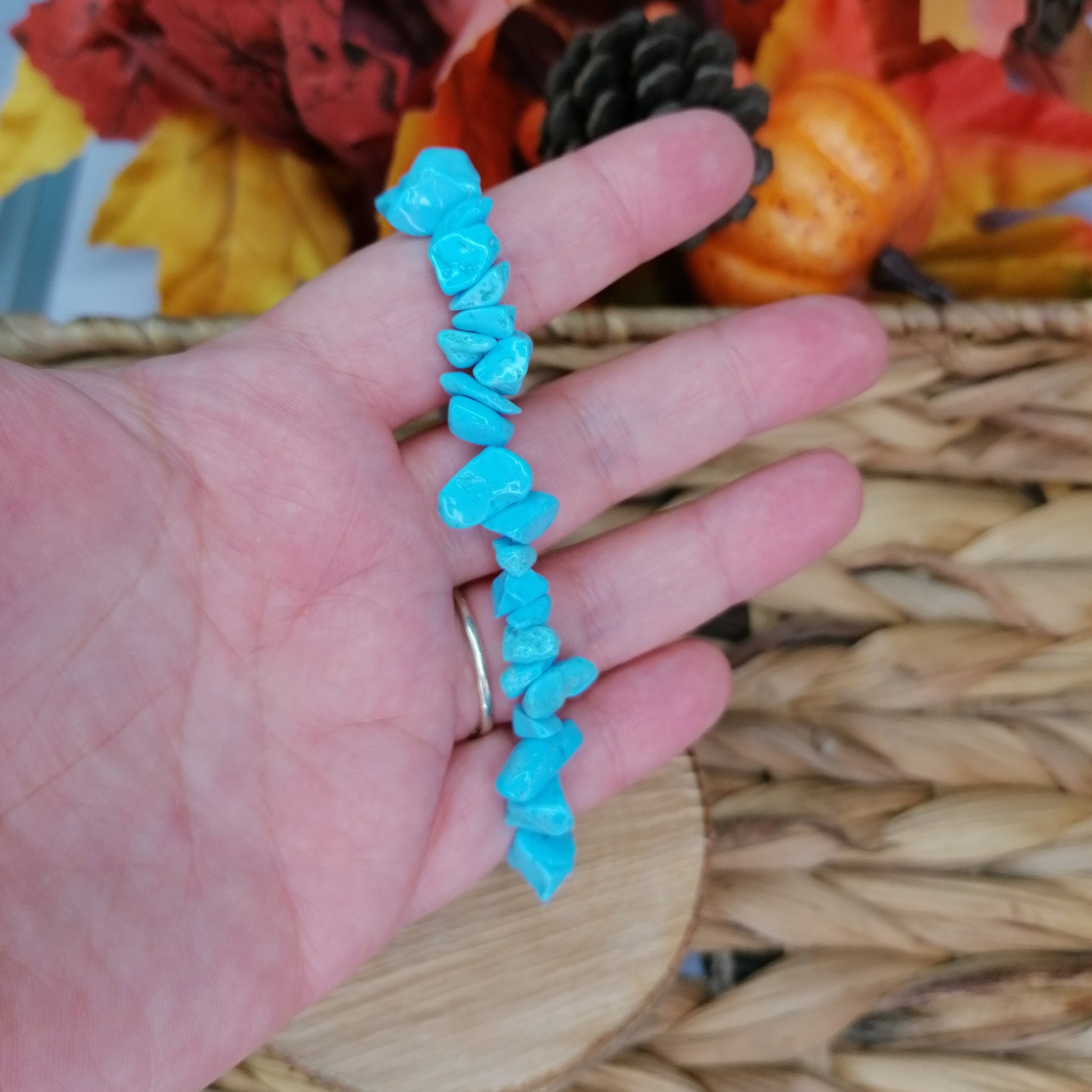 Blue Howlite Crystal Bracelet