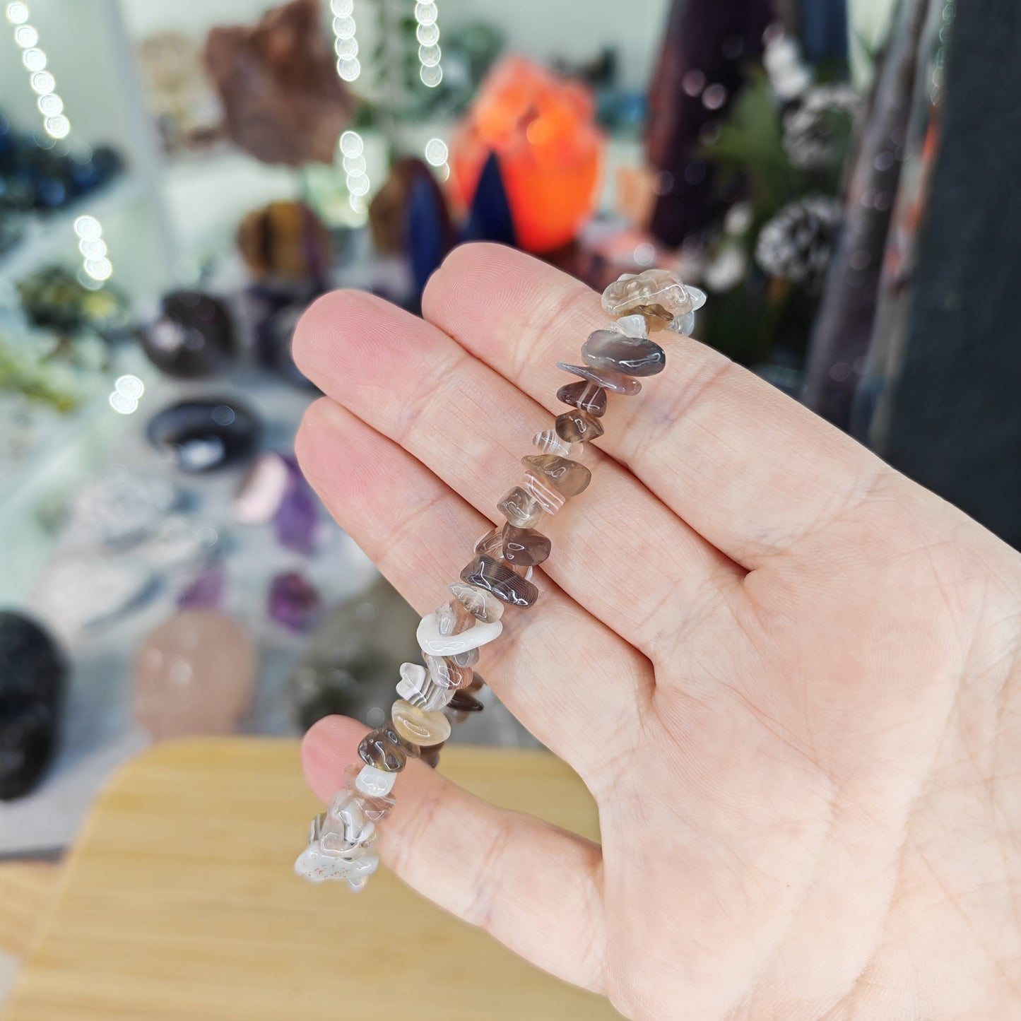 Botswana Agate Chip Bracelet