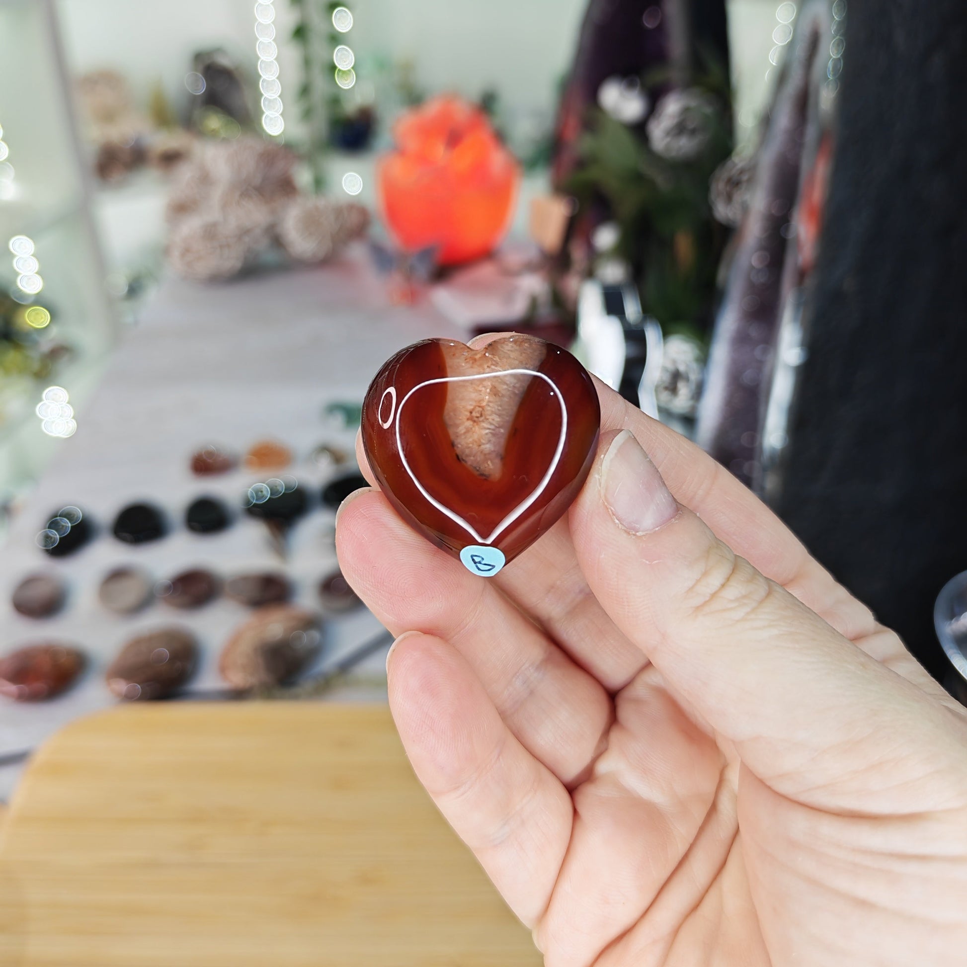 Carnelian Mini Heart Option B