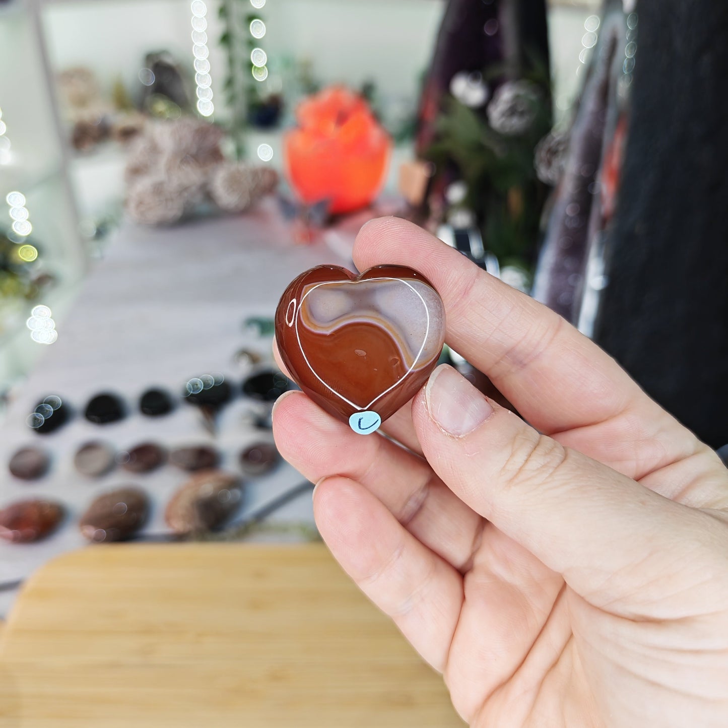 Carnelian Mini Heart Option C