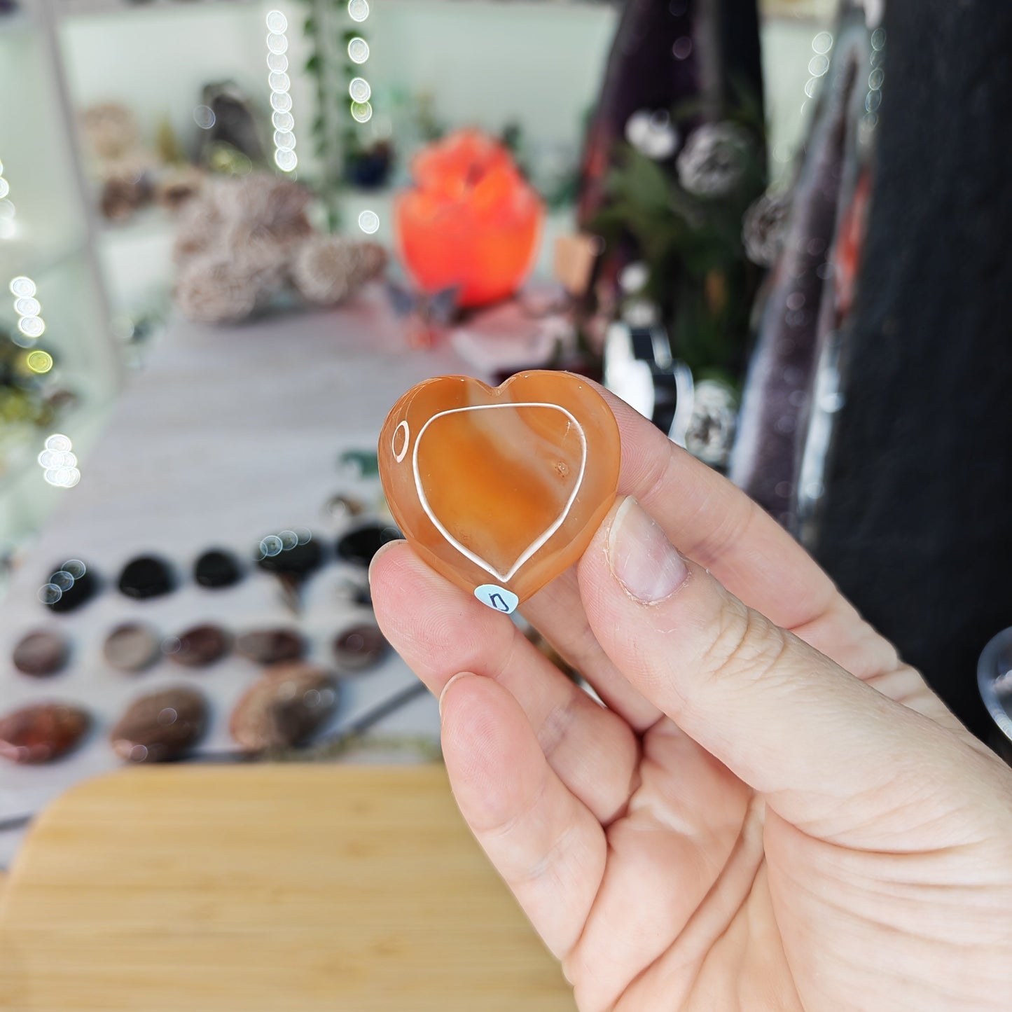 Carnelian Mini Heart Option D