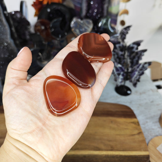 Red Orange Carnelian Smoothstones
