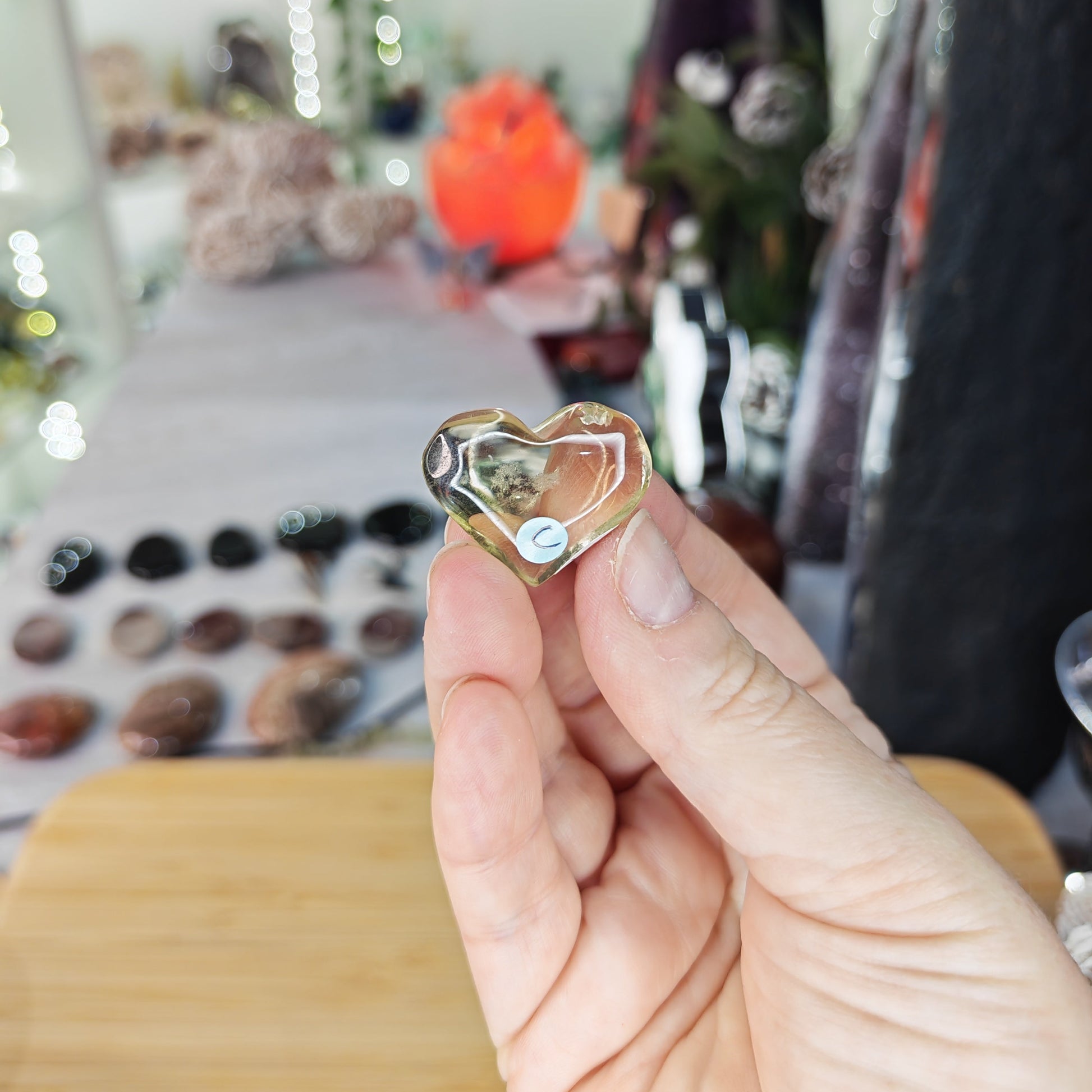 Citrine Mini Heart Option C