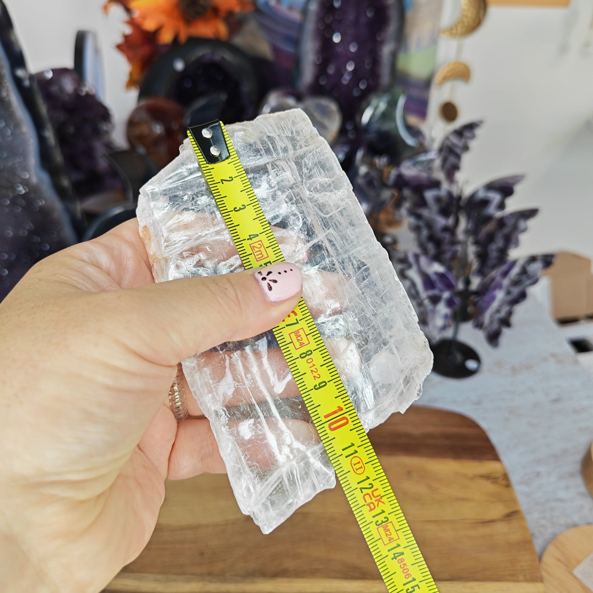 Clear Selenite Slab 110mm