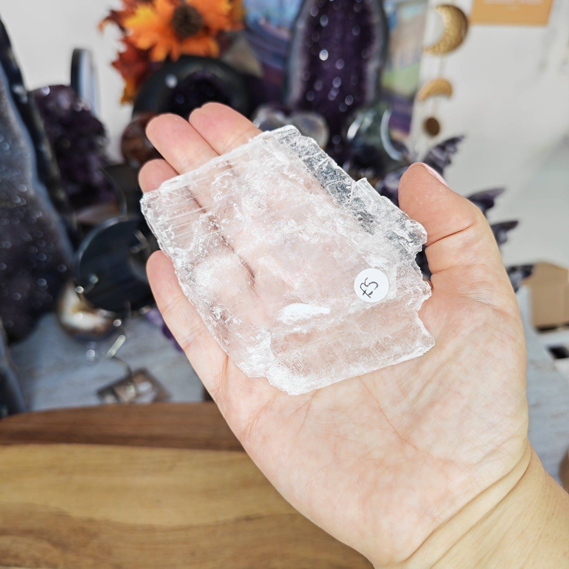 Clear Selenite Slab