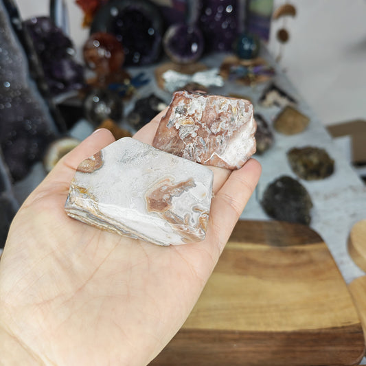 Pink Crazy Lace Agate Freeforms