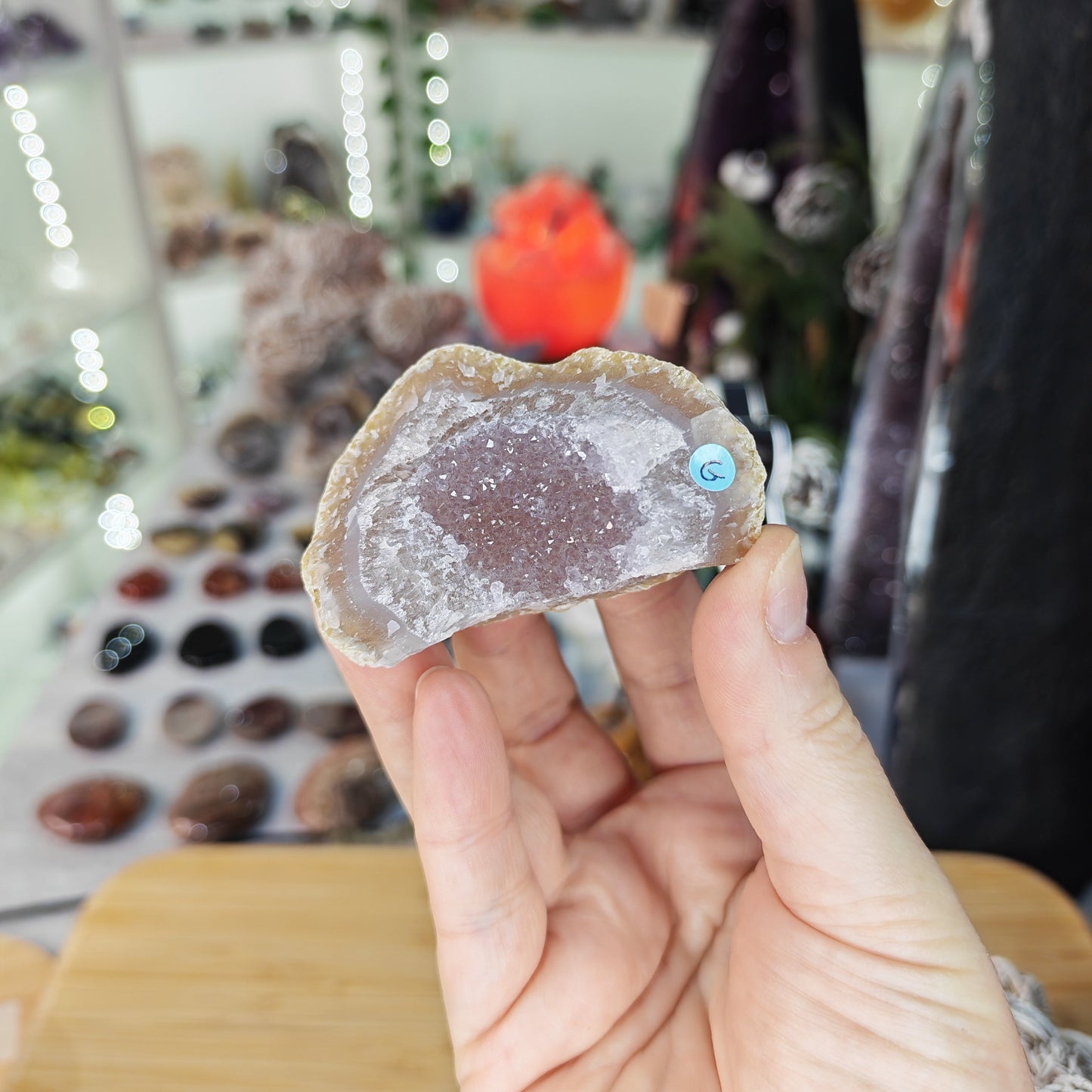 Druzy Agate Geode Option G