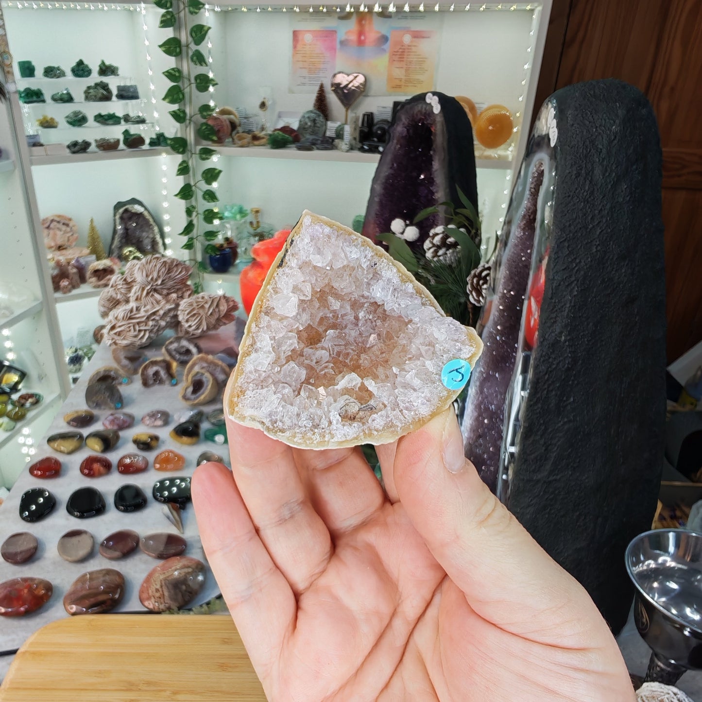 Druzy Agate Geode Option J