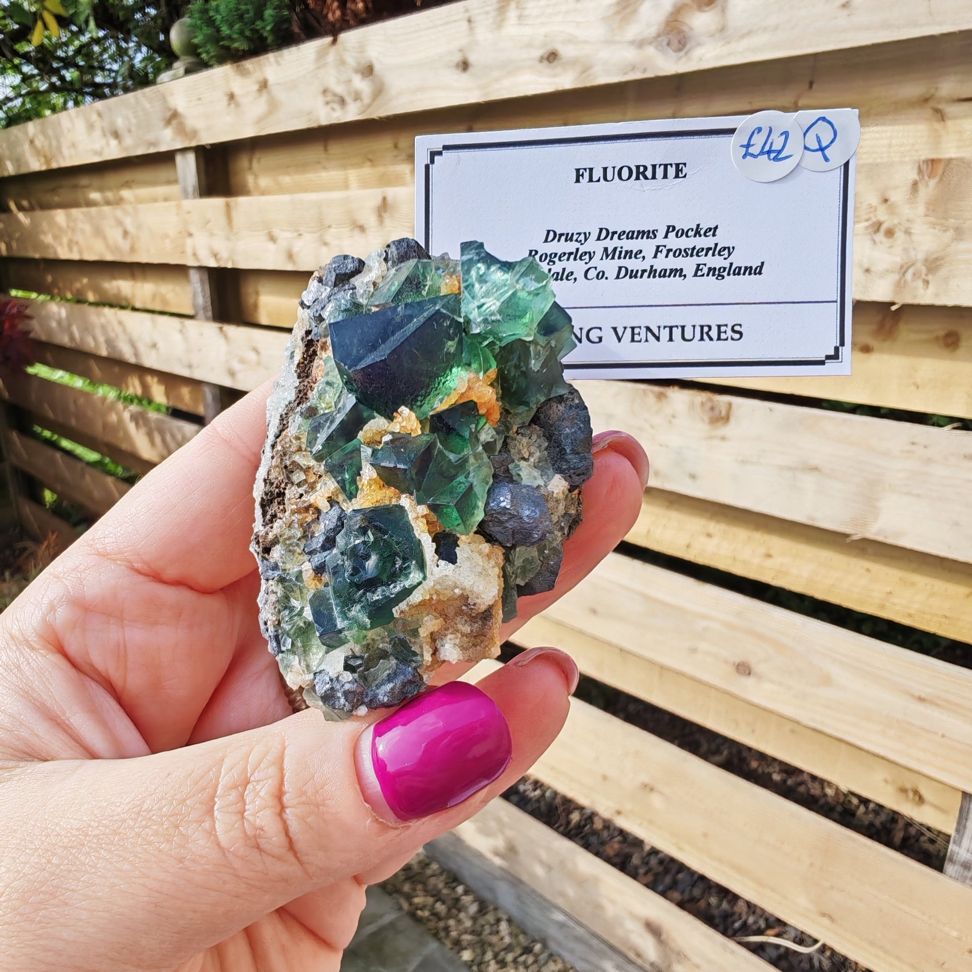 Druzy Dreams Fluorite with Green Fluorite, Quartz and Galena
