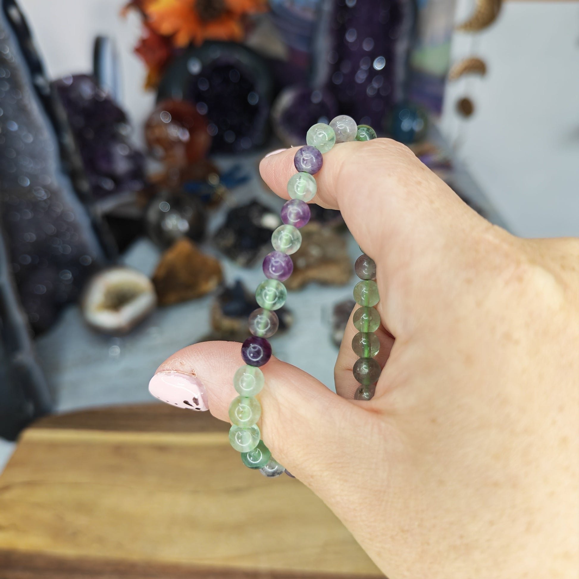 Fluorite Beaded Bracelet