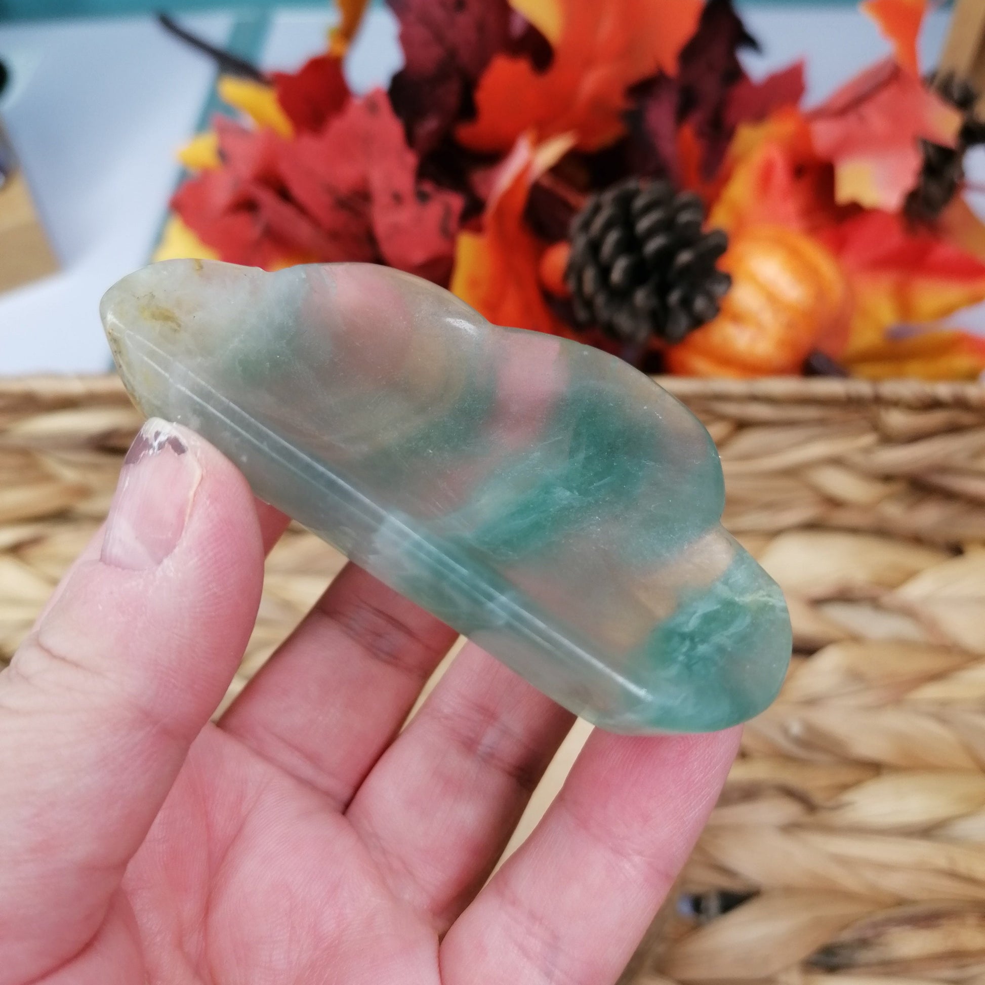 Green Banded Fluorite Cloud Bowl