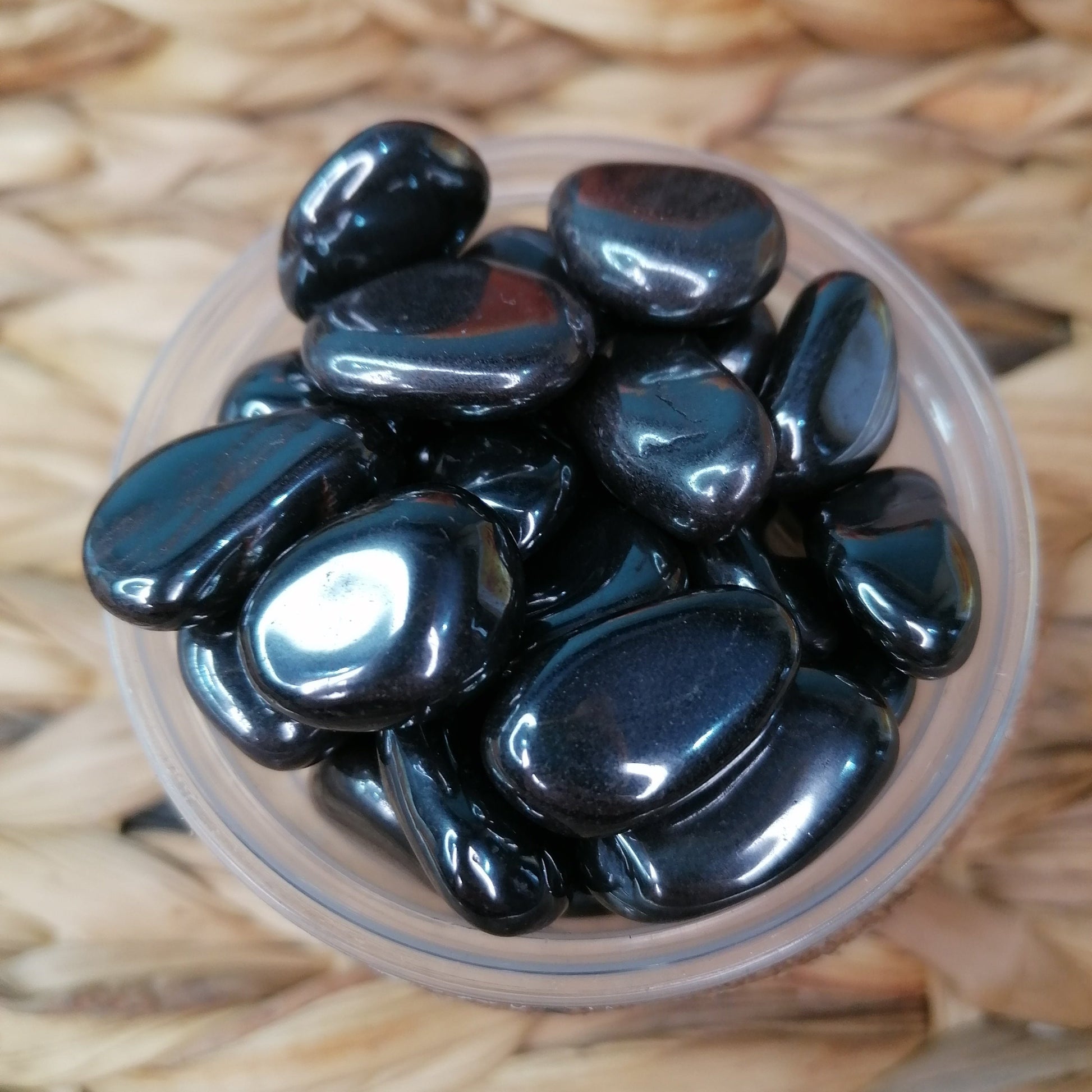 Black Silver Hematite Tumbles 